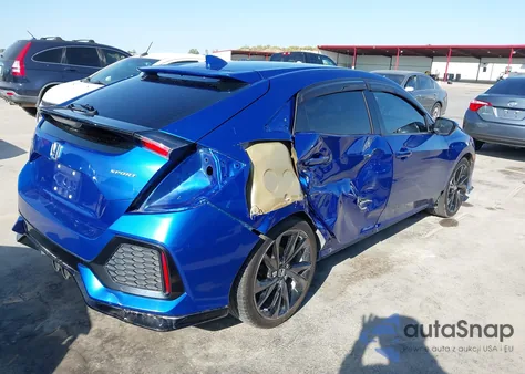 2018 Honda Civic Sport из США, поврежденный, VIN SHHFK7H4XJU415543